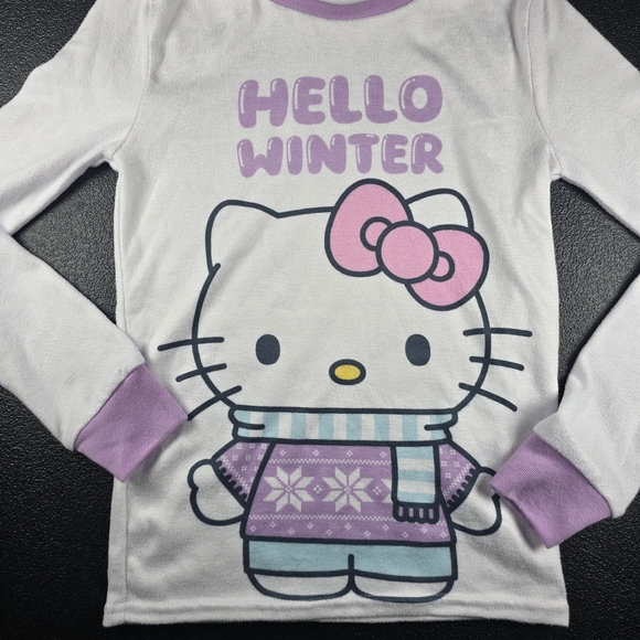Bundle of 2 Hello Kitty PJ Sets, EUC, Girls Size 8, Blue and Purple - Picture 5 of 10